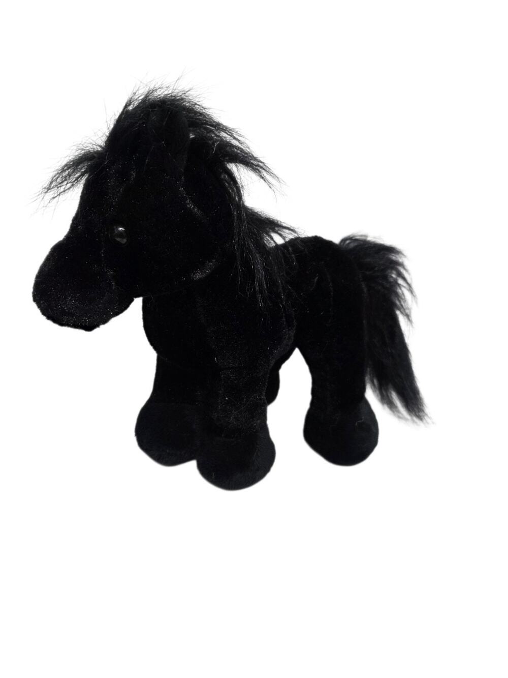 Ganz Webkinz Black Stallion Plush Stuffed Horse 9in